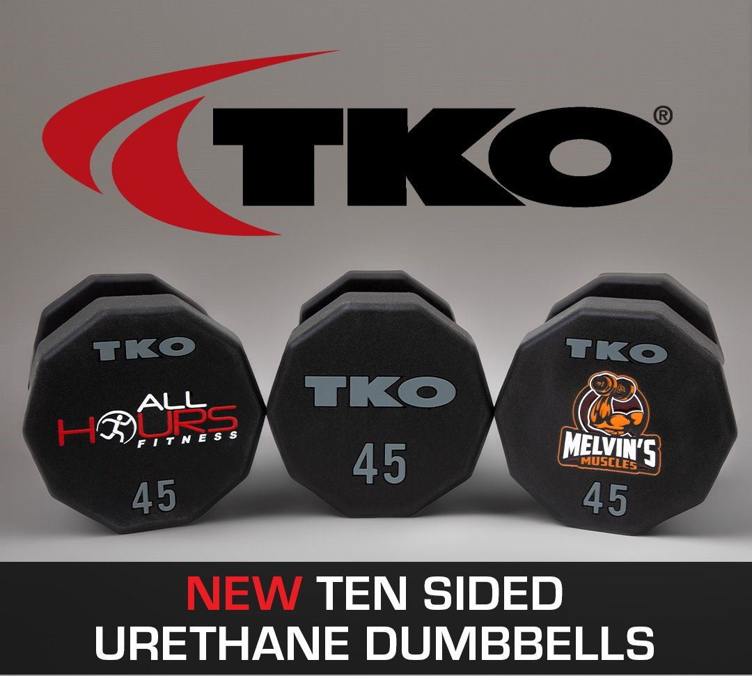 TKO Ten Sided Urethane Dumbbells